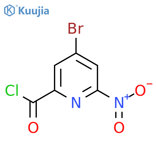4-Bromo-2-nitropyridine-6-carbonyl chloride structure