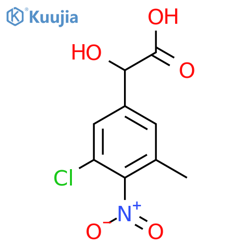 3-Chloro-5-methyl-4-nitromandelic acid structure