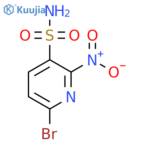 6-Bromo-2-nitropyridine-3-sulfonamide structure