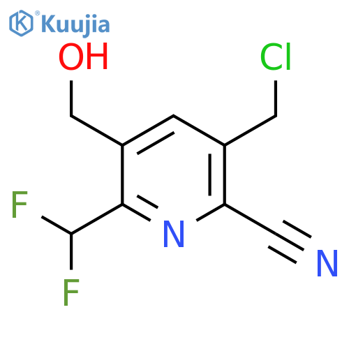 3-(Chloromethyl)-2-cyano-6-(difluoromethyl)pyridine-5-methanol structure