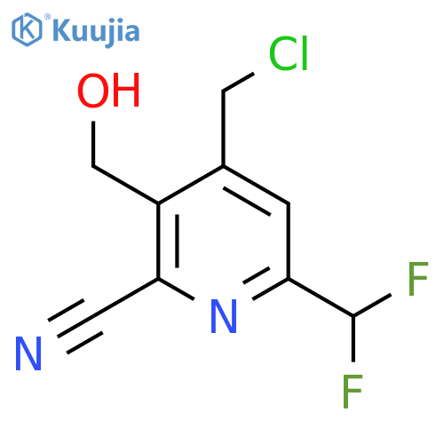 4-(Chloromethyl)-2-cyano-6-(difluoromethyl)pyridine-3-methanol structure