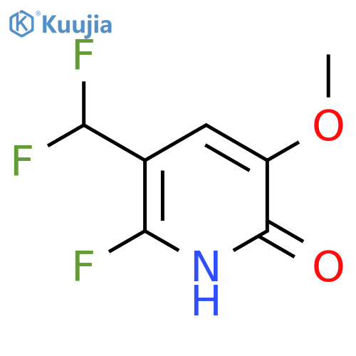 3-(Difluoromethyl)-2-fluoro-6-hydroxy-5-methoxypyridine structure