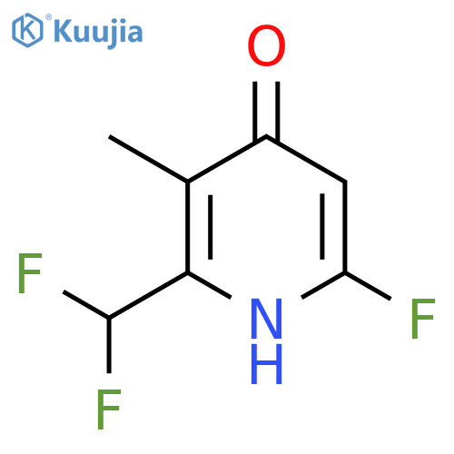 2-(Difluoromethyl)-6-fluoro-4-hydroxy-3-methylpyridine structure