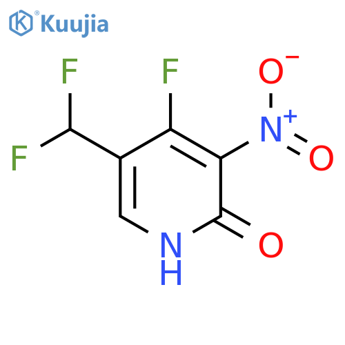 5-(Difluoromethyl)-4-fluoro-2-hydroxy-3-nitropyridine structure