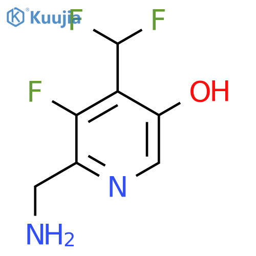 2-(Aminomethyl)-4-(difluoromethyl)-3-fluoro-5-hydroxypyridine structure