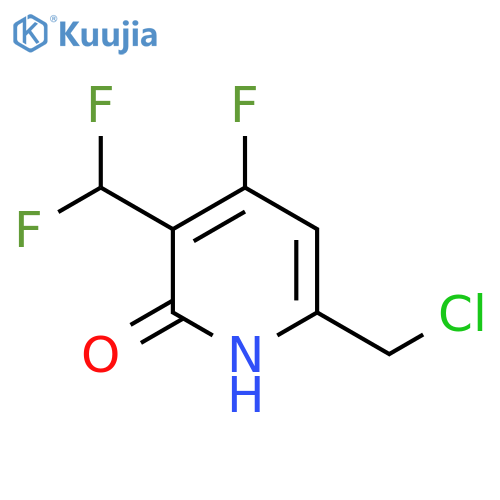 6-(Chloromethyl)-3-(difluoromethyl)-4-fluoro-2-hydroxypyridine structure