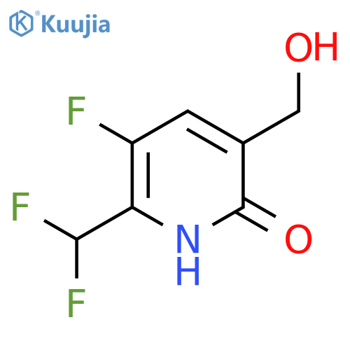 2-(Difluoromethyl)-3-fluoro-6-hydroxypyridine-5-methanol structure