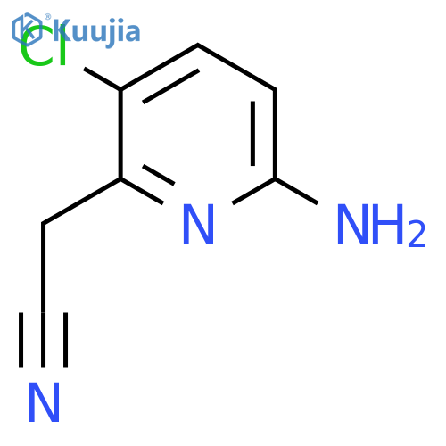 6-Amino-3-chloropyridine-2-acetonitrile structure