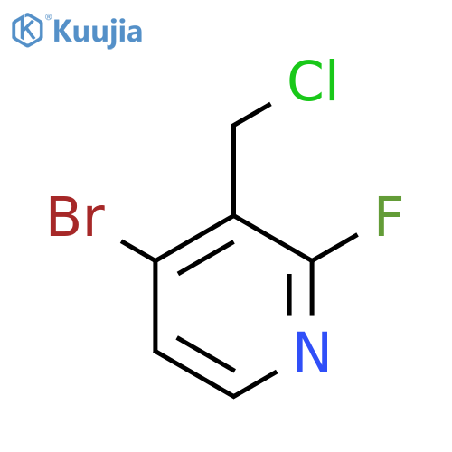4-Bromo-3-(chloromethyl)-2-fluoropyridine structure