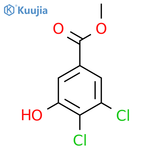 Methyl 3,4-dichloro-5-hydroxybenzoate structure
