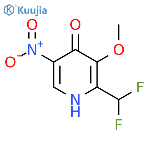 2-(Difluoromethyl)-4-hydroxy-3-methoxy-5-nitropyridine structure