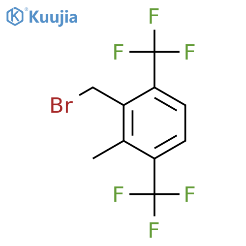 3,6-Bis(trifluoromethyl)-2-methylbenzyl bromide structure