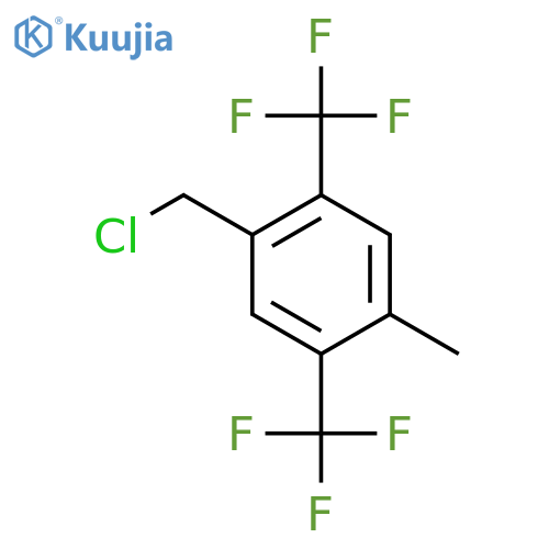 2,5-Bis(trifluoromethyl)-4-methylbenzyl chloride structure