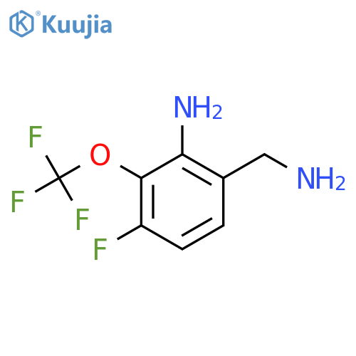 2-Amino-4-fluoro-3-(trifluoromethoxy)benzylamine structure