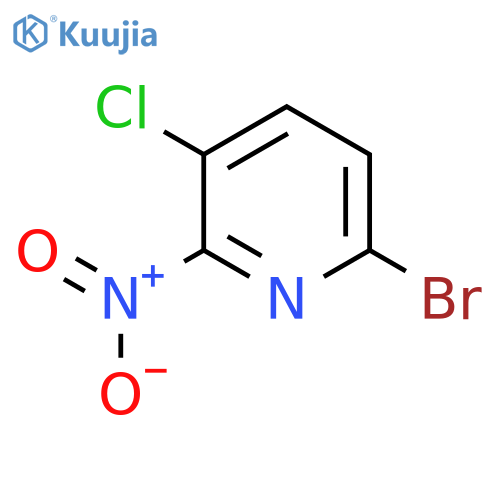 6-Bromo-3-chloro-2-nitropyridine structure