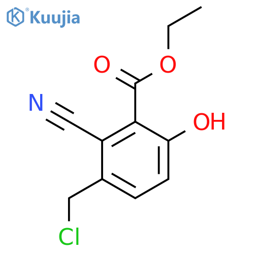 Ethyl 3-chloromethyl-2-cyano-6-hydroxybenzoate structure
