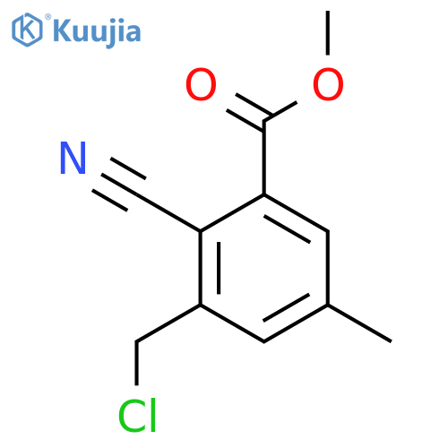 Methyl 3-chloromethyl-2-cyano-5-methylbenzoate structure