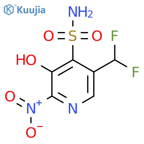 5-(Difluoromethyl)-3-hydroxy-2-nitropyridine-4-sulfonamide structure