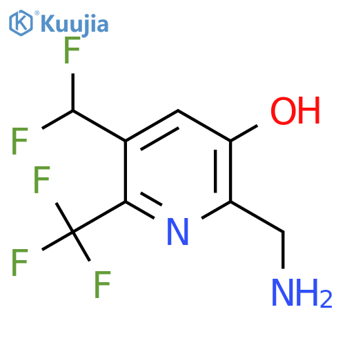 2-(Aminomethyl)-5-(difluoromethyl)-3-hydroxy-6-(trifluoromethyl)pyridine structure