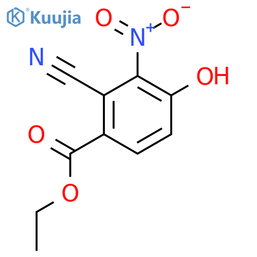 Ethyl 2-cyano-4-hydroxy-3-nitrobenzoate structure