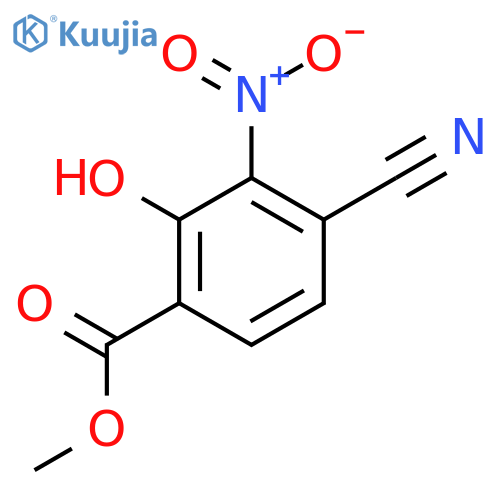 Methyl 4-cyano-2-hydroxy-3-nitrobenzoate structure