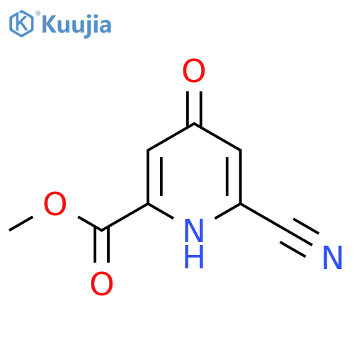Methyl 6-cyano-4-hydroxypicolinate structure