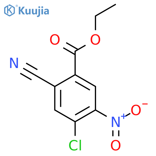 Ethyl 4-chloro-2-cyano-5-nitrobenzoate structure