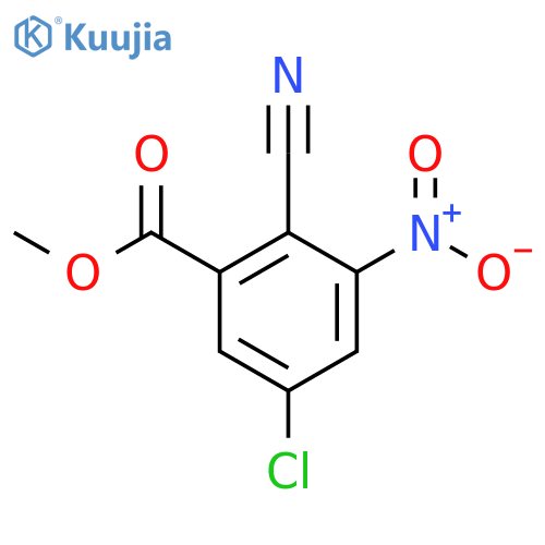 Methyl 5-chloro-2-cyano-3-nitrobenzoate structure