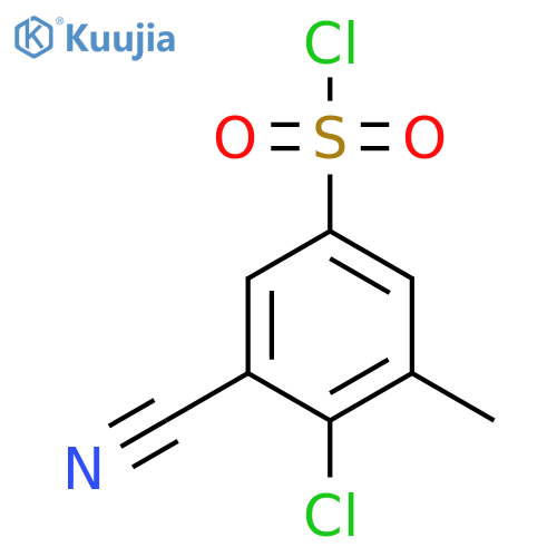 4-Chloro-3-cyano-5-methylbenzenesulfonyl chloride structure