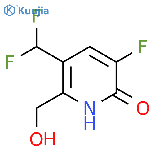 3-(Difluoromethyl)-5-fluoro-6-hydroxypyridine-2-methanol structure