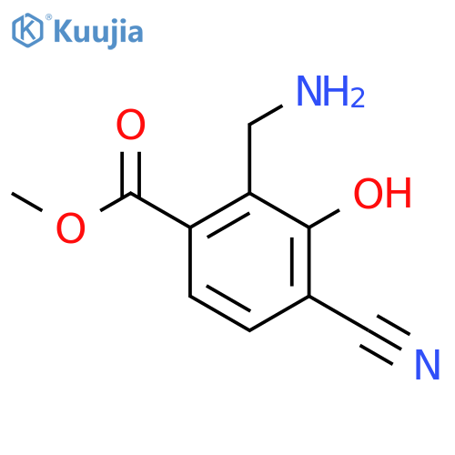 Methyl 2-aminomethyl-4-cyano-3-hydroxybenzoate structure