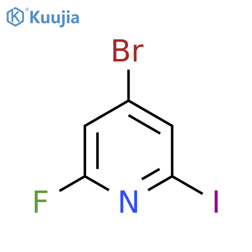 4-Bromo-2-fluoro-6-iodopyridine structure