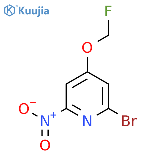 2-Bromo-4-fluoromethoxy-6-nitropyridine structure