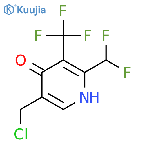 5-(Chloromethyl)-2-(difluoromethyl)-4-hydroxy-3-(trifluoromethyl)pyridine structure