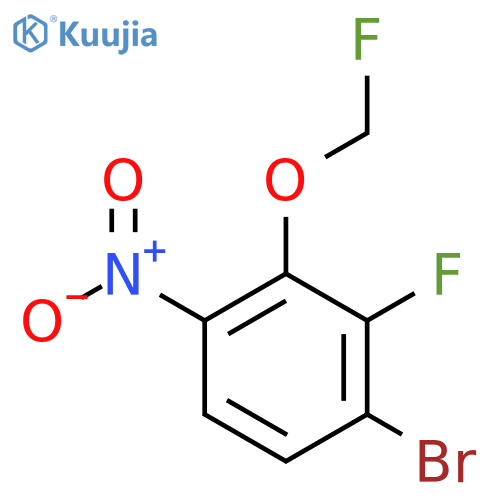 1-Bromo-2-fluoro-3-fluoromethoxy-4-nitrobenzene structure