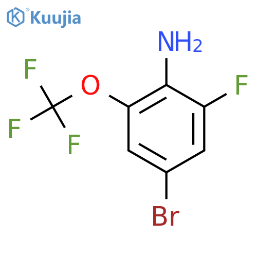 4-Bromo-2-fluoro-6-(trifluoromethoxy)aniline structure