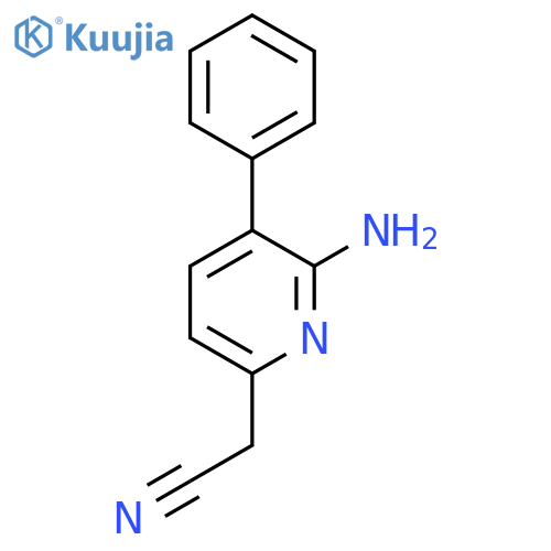 2-Amino-3-phenylpyridine-6-acetonitrile structure