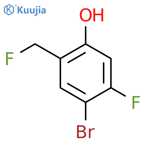 4-Bromo-5-fluoro-2-(fluoromethyl)phenol structure