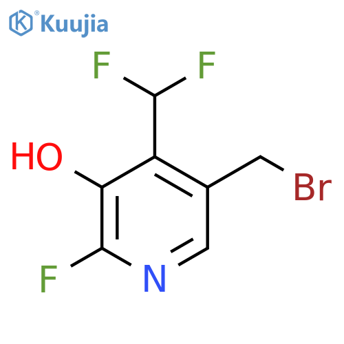 5-(Bromomethyl)-4-(difluoromethyl)-2-fluoro-3-hydroxypyridine structure