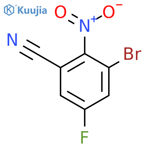 3-Bromo-5-fluoro-2-nitrobenzonitrile structure