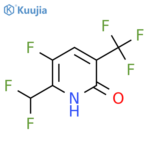 2-(Difluoromethyl)-3-fluoro-6-hydroxy-5-(trifluoromethyl)pyridine structure