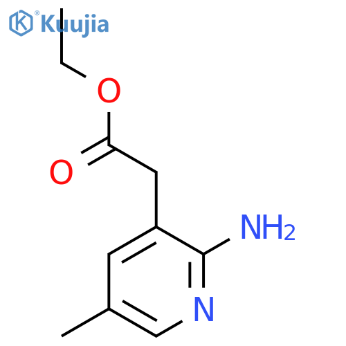 Ethyl 2-amino-5-methylpyridine-3-acetate structure
