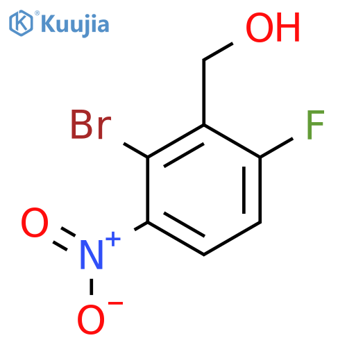 (2-Bromo-6-fluoro-3-nitrophenyl)methanol structure