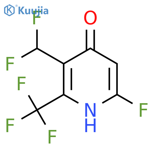 3-(Difluoromethyl)-6-fluoro-4-hydroxy-2-(trifluoromethyl)pyridine structure