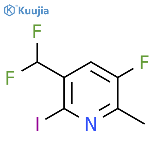 3-(Difluoromethyl)-5-fluoro-2-iodo-6-methylpyridine structure