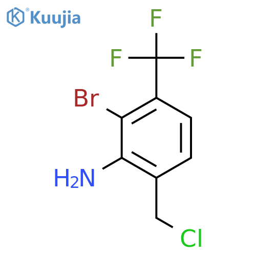 2-Amino-3-bromo-4-(trifluoromethyl)benzyl chloride structure