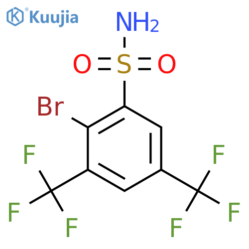 3,5-Bis(trifluoromethyl)-2-bromobenzenesulfonamide structure