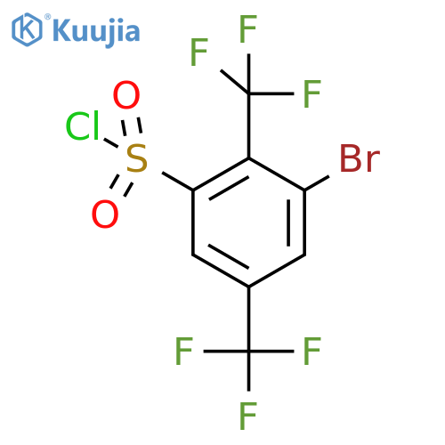 2,5-Bis(trifluoromethyl)-3-bromobenzenesulfonyl chloride structure