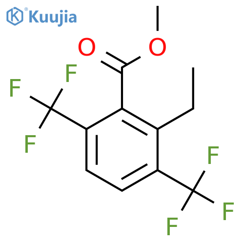 Methyl 3,6-bis(trifluoromethyl)-2-ethylbenzoate structure