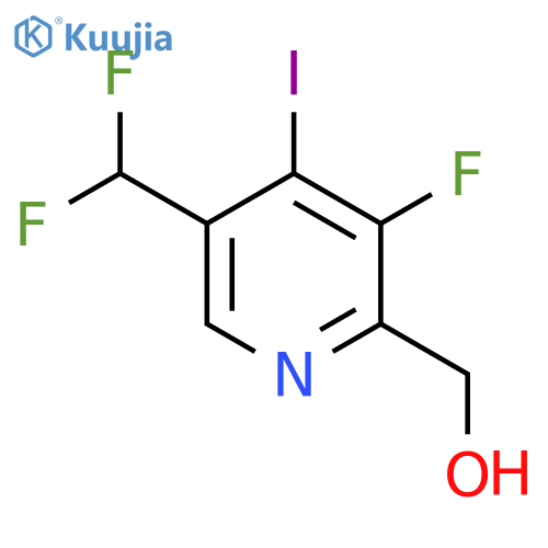 5-(Difluoromethyl)-3-fluoro-4-iodopyridine-2-methanol structure